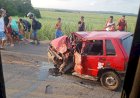 Dez pessoas ficam feridas após acidente envolvendo dois carros, na PB
