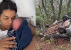 Após carro capotar a caminho da maternidade, mãe é socorrida por pessoas que passavam e dá à luz bebê saudável no PR: 'Milagre em nossas vidas', diz