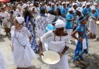 Festa de Iemanjá em João Pessoa reúne religiosos no Busto de Tamandaré