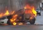 Protesto contra morte de jovem termina com carros incendiados e bloqueios na BR-230, em João Pessoa