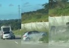 Motorista de van envolvido em discussão de trânsito que resultou em capotamento é preso; Veículo é da Prefeitura de Alhandra, na PB