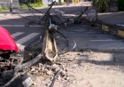 Carro derruba postes e causa destruição em avenida de João Pessoa