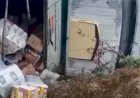 Motorista perde controle e caminhão tomba nas proximidades de Monteiro, no Cariri do estado