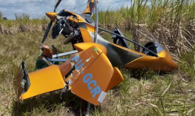 Aeronave faz pouso forçado em canavial de Santa Rita, na Região Metropolitana de João Pessoa