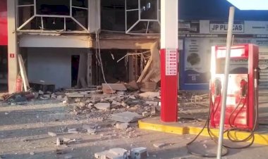 Posto de combustíveis é alvo de explosão criminosa, em João Pessoa