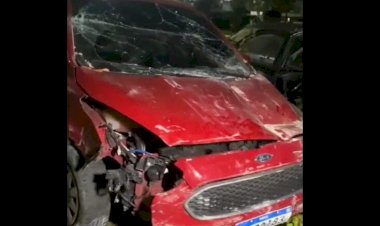 Perseguição policial a carro utilizado em homicídios em Santa Rita termina em prisão de homem após colisão