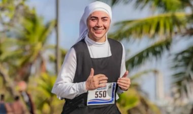 Freira viraliza nas redes sociais ao participar de corrida de rua em João Pessoa