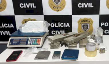 Polícia prende casal por tráfico em Solânea; suspeitos estavam com mais de 5 kg de drogas