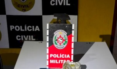 Homem é preso por suspeita de tráfico de drogas em Catolé do Rocha; PM apreende maconha, balança e R$ 1,5 mil