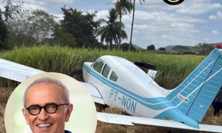 Avião com Cícero Lucena faz pouso de emergência na Paraíba; equipe segue por trator em área de mata