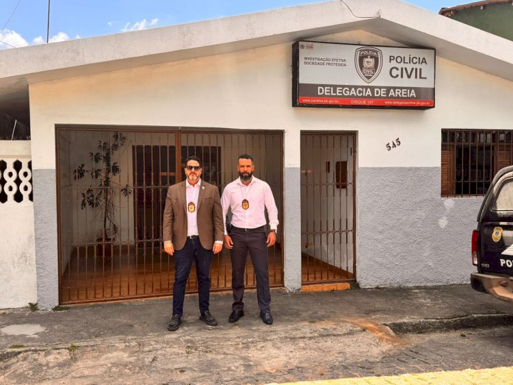 Polícia Civil celebra melhorias na Delegacia de Areia em parceria com órgãos públicos