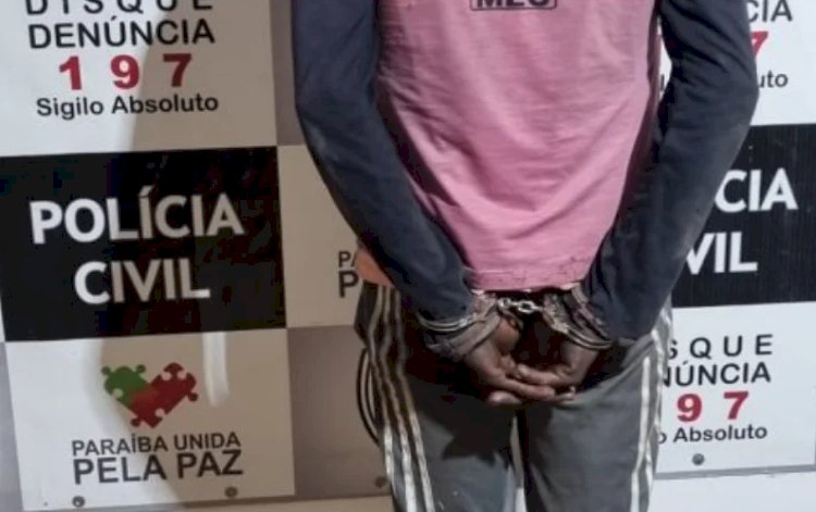 Homem é preso em flagrante por abusar sexualmente de primo de 10 anos, na Paraíba