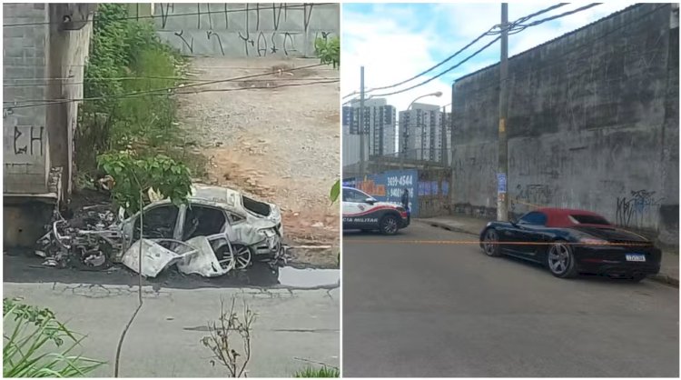 Motociclista morre carbonizado ao ser atingido por Mercedes quando tentava assaltar Porsche na Zona Oeste de SP