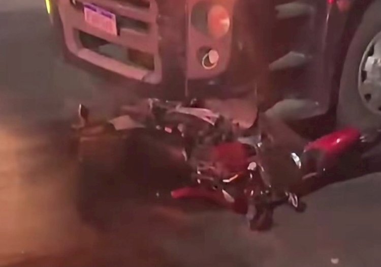 Acidente entre moto e caminhão deixa um homem morto, na Paraíba