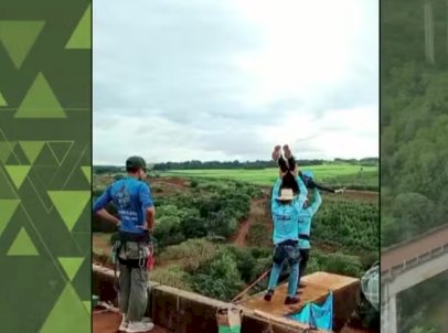 Morte em rope jump: imagens em novo ângulo flagram reação de pessoas após jovem ser lançada de ponte no interior de SP