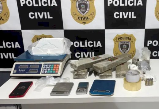Polícia prende casal por tráfico em Solânea; suspeitos estavam com mais de 5 kg de drogas