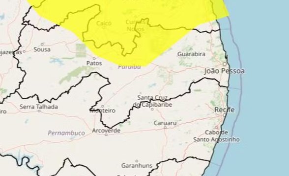Inmet divulga alerta de vendaval para 50 cidades da Paraíba; saiba como se proteger