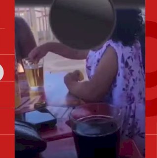 Bebê de 1 ano é filmado ingerindo bebida alcoólica durante reunião de família na Paraíba; VÍDEO