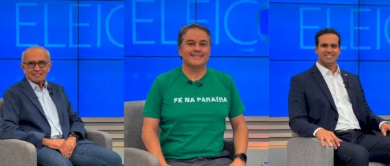 TVs Cabo Branco e Paraíba fazem debate entre candidatos ao governo da Paraíba; veja regras e como assistir