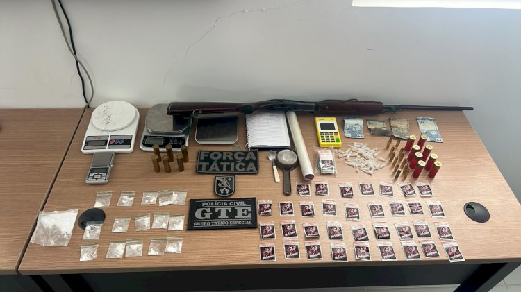 Operação Ponto a Ponto prende duas pessoas e apreende drogas e armas em Mamanguape