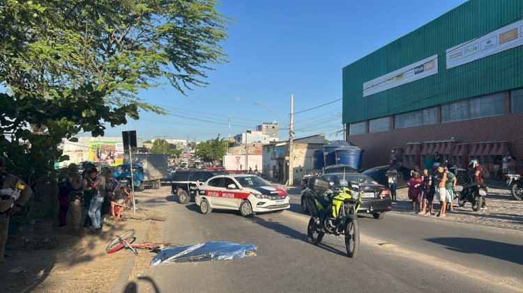CAMPINA GRANDE: Ciclista morre após ser atropelado por carreta no bairro das Malvinas